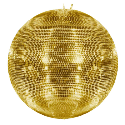 Eurolite Spiegelbol 100cm spiegeltjes 10x10mm goud Eurolite Spiegelbol 100cm spiegeltjes 10x10mm goud