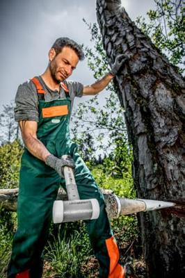 Halder Kunststofhamer | lengte 305 mm hoofd-d. 25 mm | hickory terugslagvrij | hard nylon wit | 1 stuk - 3366.025 - 3366.025