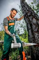 Halder Kunststofhamer | lengte 335 mm hoofd-d. 35 mm | hickory terugslagvrij | hard nylon wit | 1 stuk - 3366.035 3366.035 - thumbnail