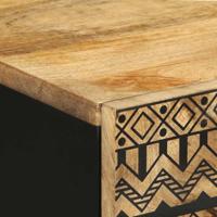 Dressoir 60x33,5x75 cm massief ruw mangohout - thumbnail