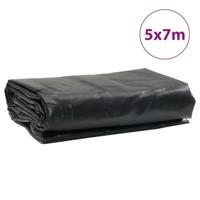 VidaXL Dekzeil 650 g/m² 5x7 m antracietkleurig - thumbnail