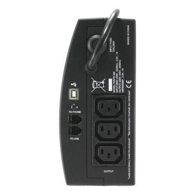 ONLINE USV-Systeme YUNTO 800 Line-Interactive 800VA 3AC-uitgang(en) Compact Zwart UPS ONLINE USV-Systeme YUNTO 800 Line-Interactive 800VA 3AC-uitgang(en) Compact Zwart UPS