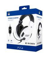 Gaming Headset met Microfoon Big Ben Interactive PS4OFHEADSETV3WHITE Wit Zwart/Wit - thumbnail