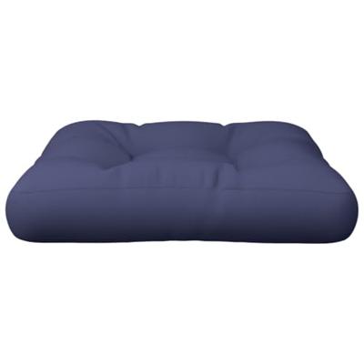 VidaXL Palletkussen 50x50x12 cm stof marineblauw - thumbnail