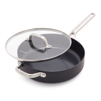 Omega Hapjespan met deksel 28cm - thumbnail