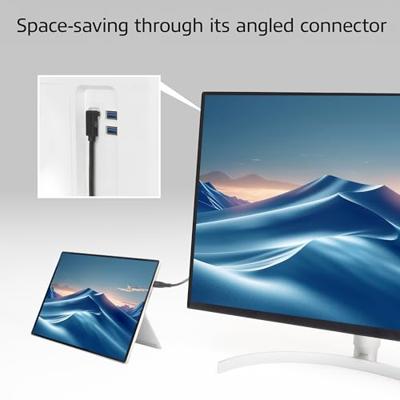 ACT USB 3.0 10Gbps 60W USB Type-C - USB Type-C (haaks verticaal)1m
