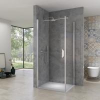 Douchecabine Van Rijn ST02 150 Chroom - thumbnail