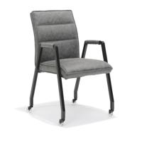 Armstoel Carmen Wielen Steel - Set van 4 - thumbnail