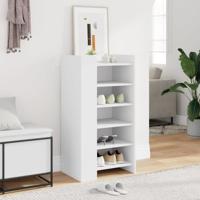 VidaXL Schoenenkast 52x37,5x100 cm bewerkt hout wit - thumbnail