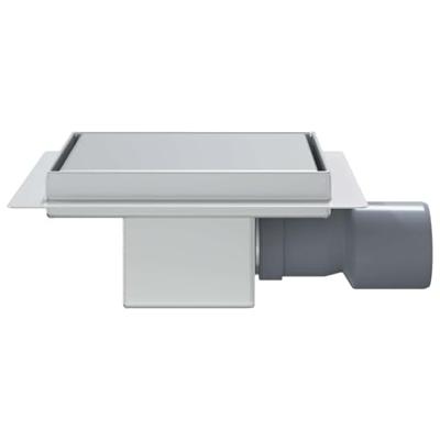 VidaXL 2 in 1 doucheafvoer zilver 15 x 15 cm roestvrij staal 304