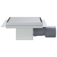 VidaXL 2 in 1 doucheafvoer zilver 15 x 15 cm roestvrij staal 304 - thumbnail