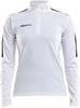 Craft 1905625 Progress Halfzip Tee LS W - White/Black - XL