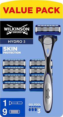 Wilkinson Wilkinson Hydro3 voordeelpak met Houder en 9 scheermesjes