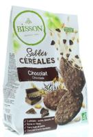 Bisson Zandkoekjes chocolade & granen bio 200 Gram - thumbnail