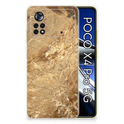 Xiaomi Poco X4 Pro 5G | TPU | Siliconen hoesje | Marmer Creme