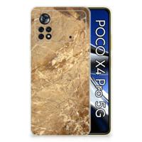 Xiaomi Poco X4 Pro 5G | TPU | Siliconen hoesje | Marmer Creme - thumbnail