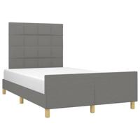 Bedframe zonder matras 120x190 cm stof donkergrijs - thumbnail