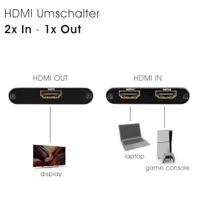 Maxtrack HDMI-switch 1 + 2 poorten 7680 x 4320 Pixel - thumbnail