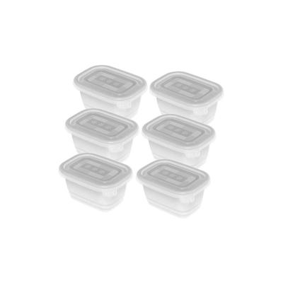 Rotho Freeze Diepvriesdozen 6x0.25L Transparant/Wit