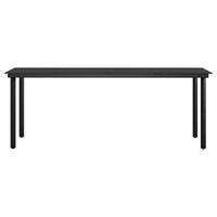 9-delige Tuinset met kussens zwart - thumbnail