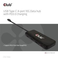 Club3D CSV-1548 USB Type-C 4-Port 10G Data-Hub met PD3.0 laadfunctie - thumbnail