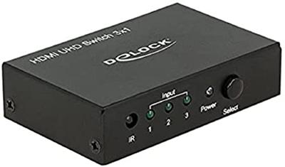 Delock 18683 HDMI UHD-schakelaar 3 x HDMI in > 1 x HDMI uit 4K