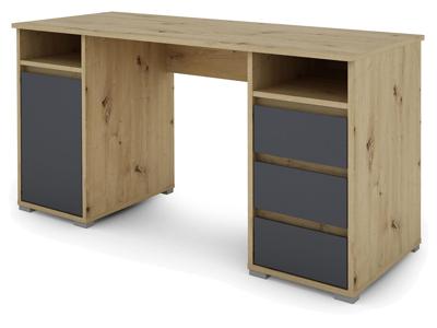 byLIVING Bureau Lobo (Ambachtelijk eiken/antraciet) byLIVING Bureau Lobo (Ambachtelijk eiken/antraciet)