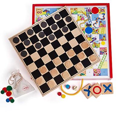 Bigjigs houten bordspellen, 4in1 Bigjigs houten bordspellen, 4in1