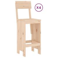 5-delige Barset massief grenenhout - thumbnail