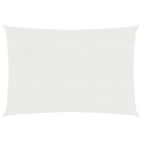 VidaXL Zonnezeil 160 g/m² 5x7 m hdpe wit - thumbnail