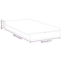 Matrassen Wit, Grijs 80 x 160 cm 100% polyester jacquard stof - thumbnail