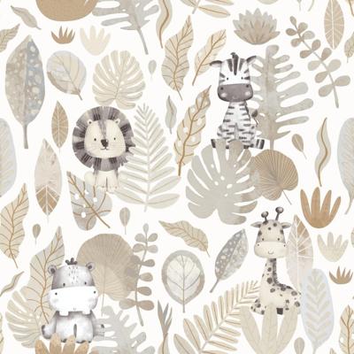 Cristiana Masi Happy Behang met jungle dieren - 14837