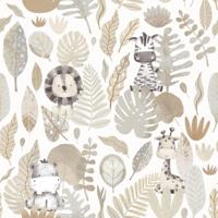 Cristiana Masi Happy Behang met jungle dieren - 14837 - thumbnail