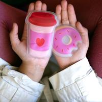 Koffie en donut handverwarmers (set van 2) - thumbnail