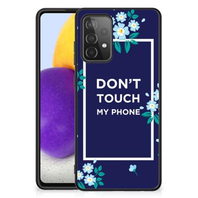 Samsung Galaxy A72 (5G/4G) | Telefoon Hoesje | Flowers Blue DTMP
