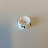 MB wit/zwart 98 voor op kledinghanger - thumbnail