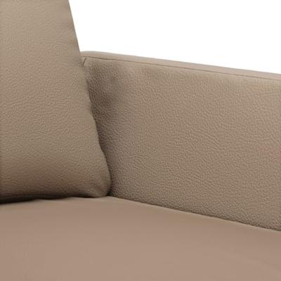 Fauteuil 60 cm kunstleer cappuccinokleurig