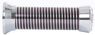 Vicma rubber handvat rubber grip chrome with black rings