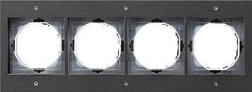 Gira TX 44 afdekraam 4-voudig antraciet