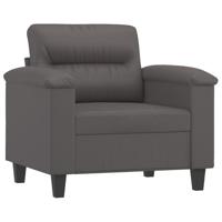 Fauteuil 60 cm kunstleer grijs - thumbnail