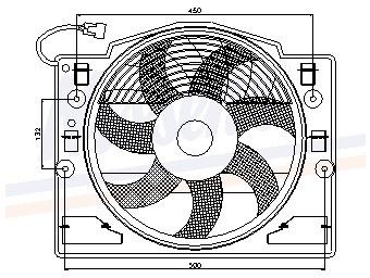 Ventilator, condensator airconditioning 85420