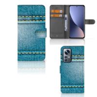 Xiaomi 12 Pro | Wallet Case | met Pasjes | Jeans - thumbnail