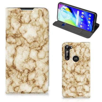 Motorola Moto G8 Power | Standcase | Marmer Goud