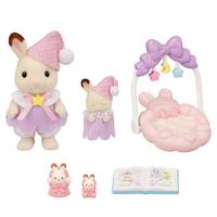 Sylvanian Families Chocolade Konijn slaperige droomset broer en zus 5806 - thumbnail