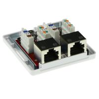 ACT Modulair opbouwdoos shielded 2-voudig CAT6A - thumbnail