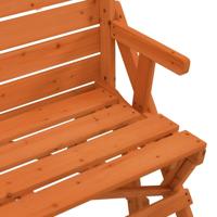 Picknicktafel met banken 2-in-1 ombouwbaar massief vurenhout - thumbnail