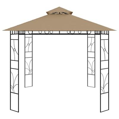 VidaXL Prieel 160 g/m² 4x3x2,7 m taupe