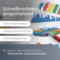 MediaRange MRINK110 papier voor inkjetprinter A4 (210x297 mm) Mat 500 vel Wit - thumbnail