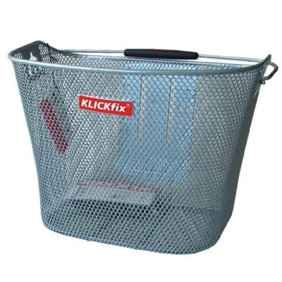 RIXEN & KAUL fietsmand, voorop "oval plus" fr.basket r&k oval plus silver