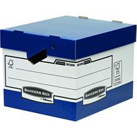 Bankers Box archiefdoos, formaat 33,3 x 29,2 x 40,4 cm, blauw - thumbnail